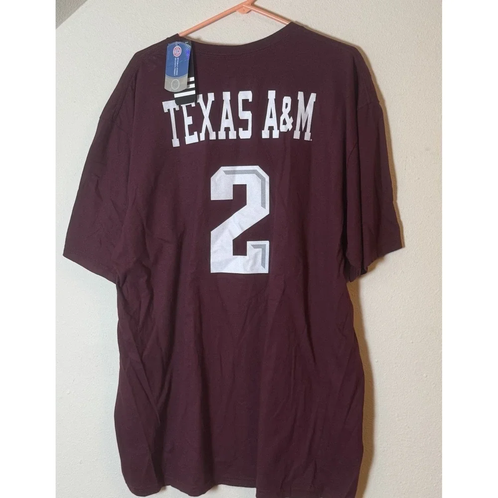 Adidas Texas A&M Aggies #2 Go-To Tee Maroon SEC NCAA Men's 2XL NWT